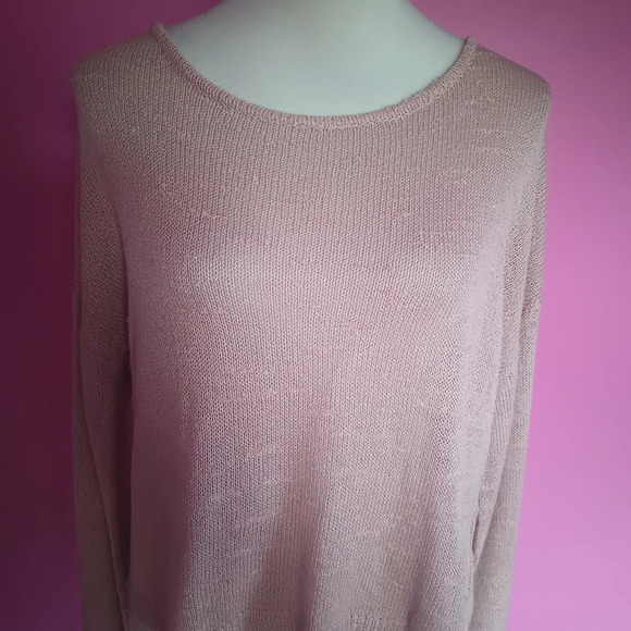 Forever 21 dusty pink open back sweater NWT! (Size M) - Picture 3 of 7